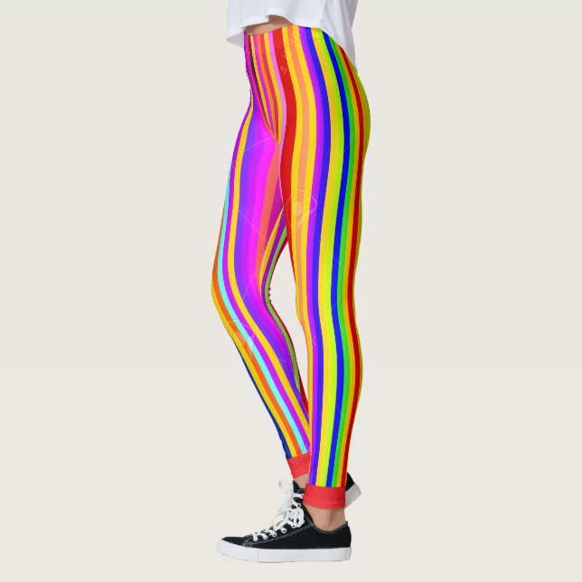 Legging Listras de Cores de Arco-Íris (Esquerda)