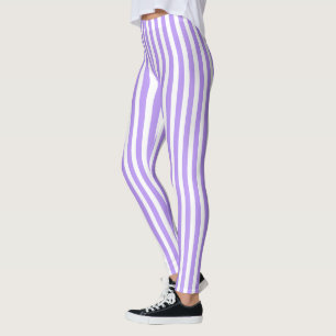 Legging Listras de doce, de cor roxa