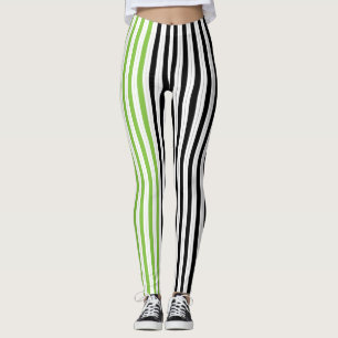 Legging Listras de Halloween Roxo Verde Preto Laranja