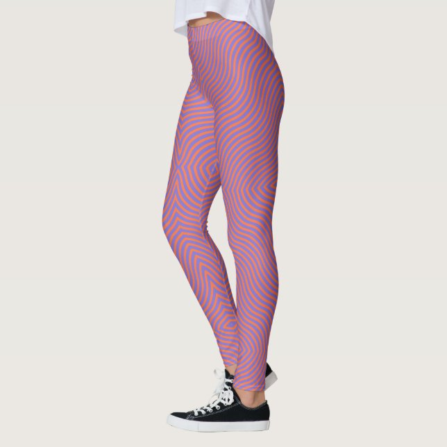 Legging Listras de onda violeta (Esquerda)
