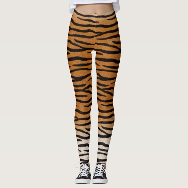 Legging Listras de Tigre Animal Exótico (Frente)