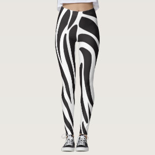 Legging Listras do impressão da zebra