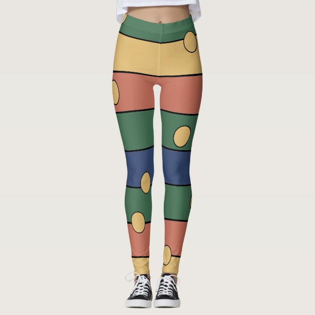 Legging listras e pontos (Frente)