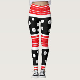 Legging Listras E Pontos Polka