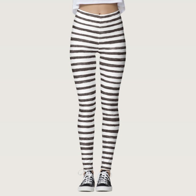 Legging Listras horizontais de tinta (Frente)