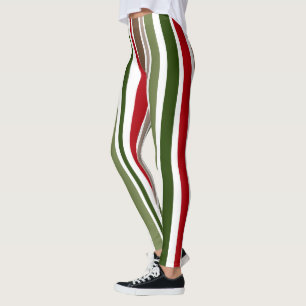 Legging Listras Modernas Coloridas Desiguais e Ousadas Est