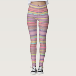 Legging Listras multicolores design