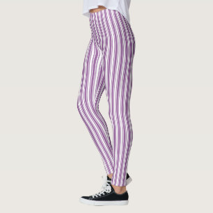 Legging Listras roxas e brancas dos doces