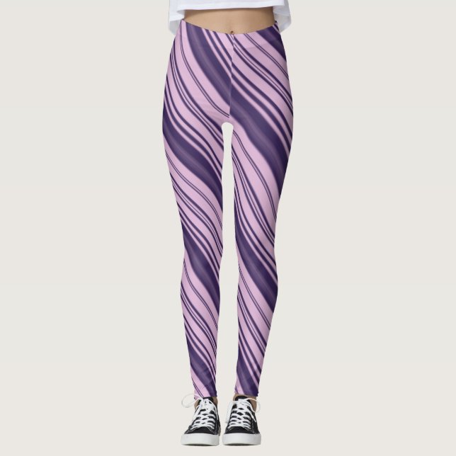 Legging Listras Tons de Roxo (Frente)