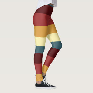 Legging Listras vermelhas, lacadas e amarelas