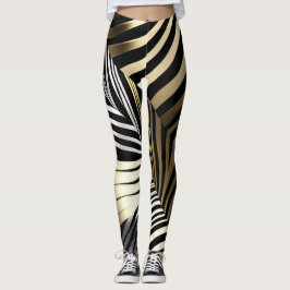 Legging Listras-zebra negras
