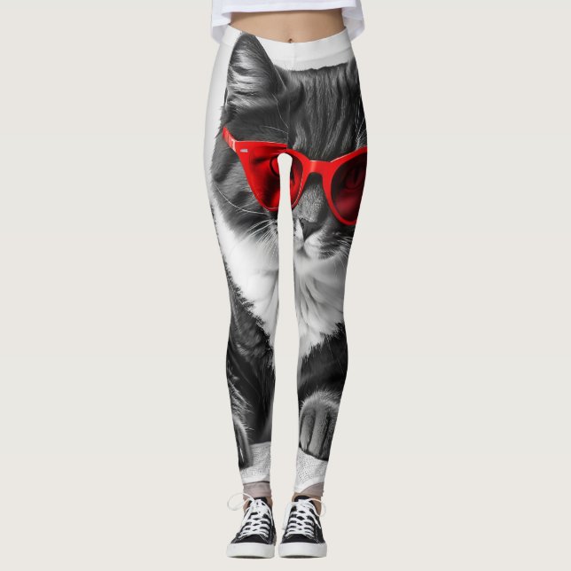 Legging Livro de Leitura de Cat (Frente)