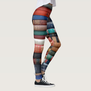 Legging Livros Lidos Adoram Livros Antigos