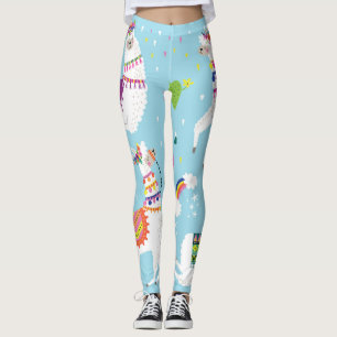 Legging Llama & Cactus: Conjunto de Vintagens Bonito