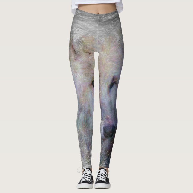 Legging lobo artístico (Frente)