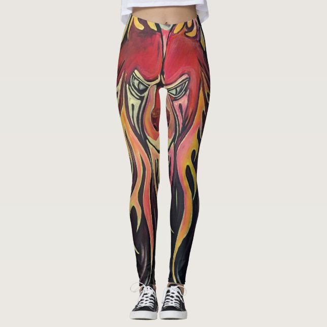 Legging Lobo de Fogo (Frente)