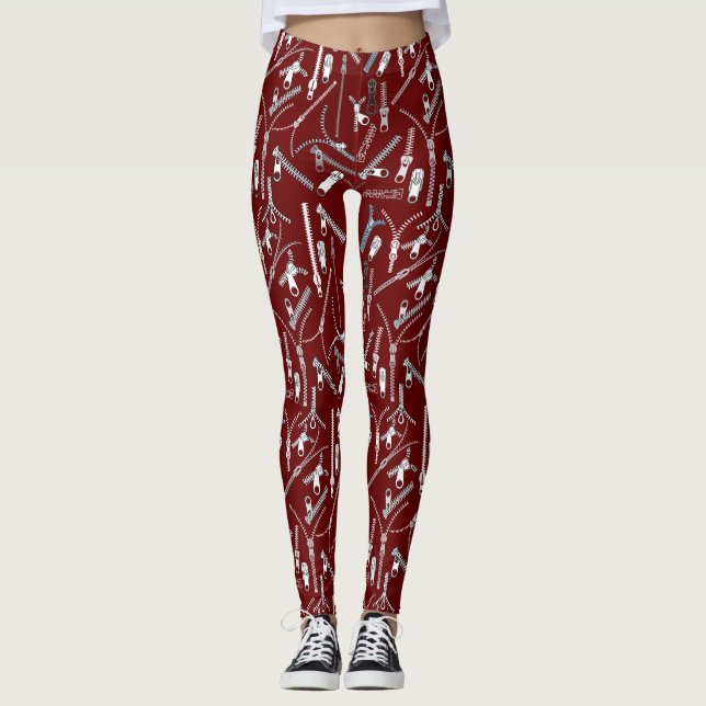 Legging Localize seu zippers.bx4 DRed BG (Frente)