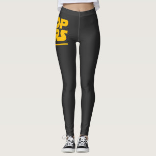 Legging Logotipo Paródia Pare as Guerras