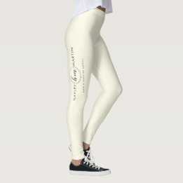 Legging Logotipo personalizado de maquiagem de freelance /