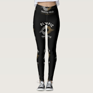 Legging Logotipo Retro de Corrida de Campo Olímpico Est 19