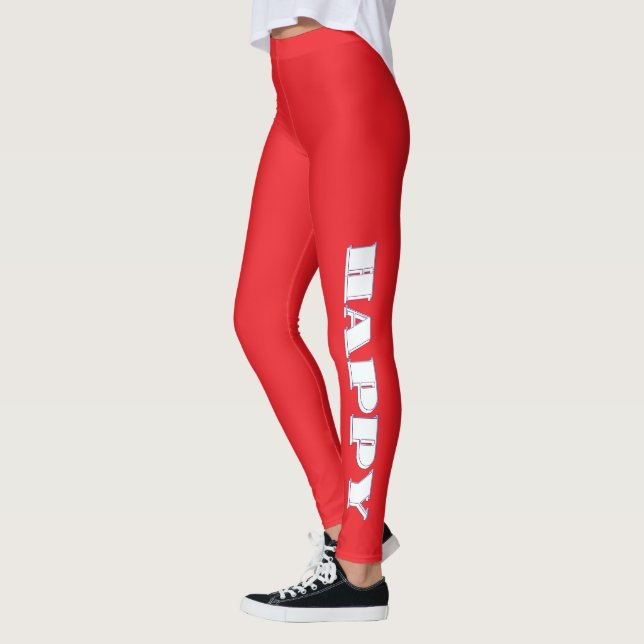 Legging Logotipo Vermelho da HAPPY (Esquerda)