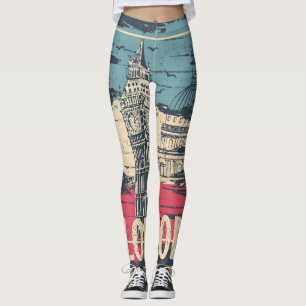 Legging London Big Ben: Poster de tipografia