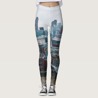 Legging London Skyline: Ruas. Vista aérea de Paul