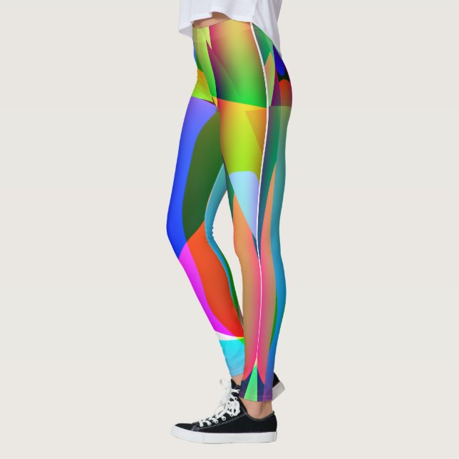 Legging Long Abstrait Multicolore (Esquerda)