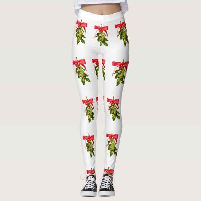 Legging loteira vermelha desossada (Frente)