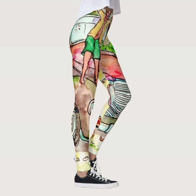 Legging Lotes vazios e carros oxidados velhos - vida no (Direita)