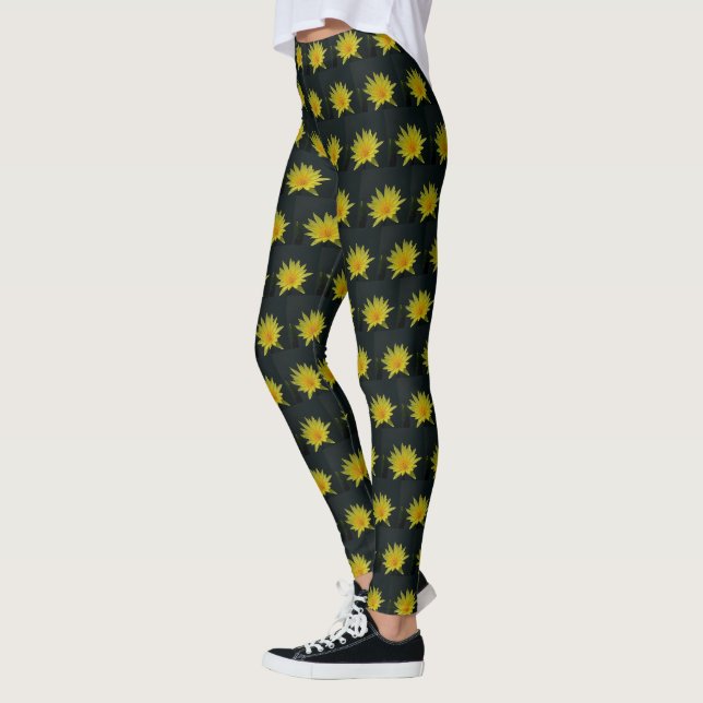Legging Lótus Amarelo Nenúfar (Esquerda)
