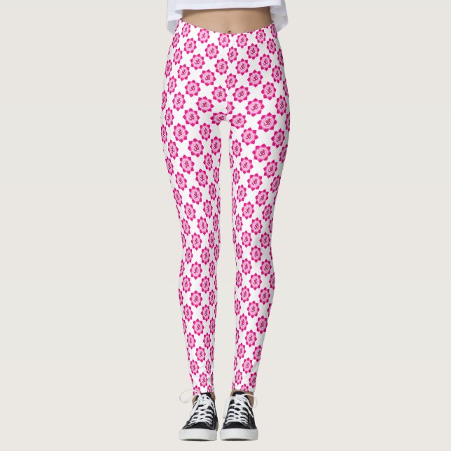 Legging Lótus rosa (Frente)