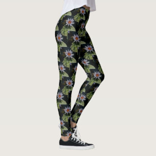 Legging Lotus Waterlily Branca