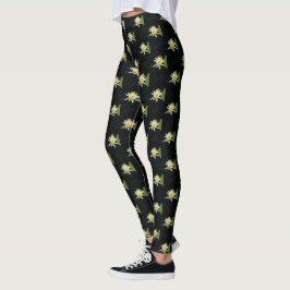 Legging Lotus Waterlily Branca