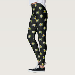 Legging Lotus Waterlily Branca