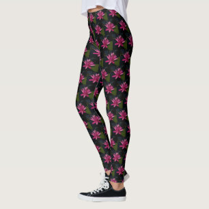 Legging Lotus Waterlily Rosa Quente