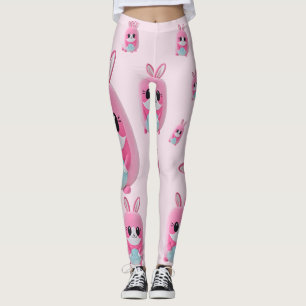 Legging "Lou Lou". Uma fofinho, criatura rosa