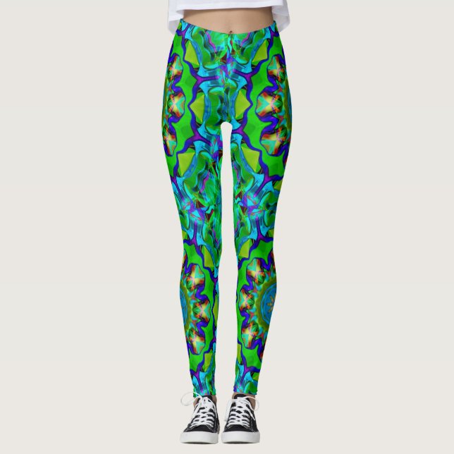 Legging Loucura verde (Frente)
