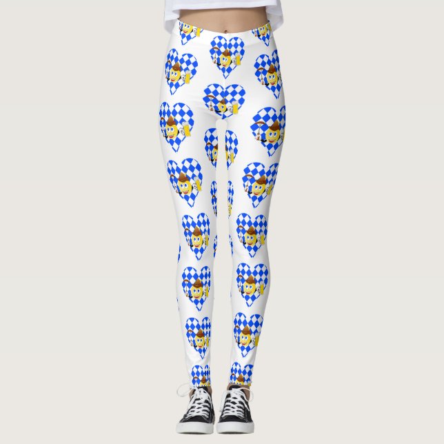 Legging love oktoberfest emoji (Frente)
