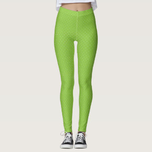 Legging Lt Bolinhas brancas-verdes