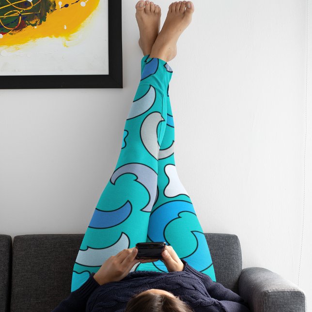 Legging Lua Azul Nublada (Criador carregado)