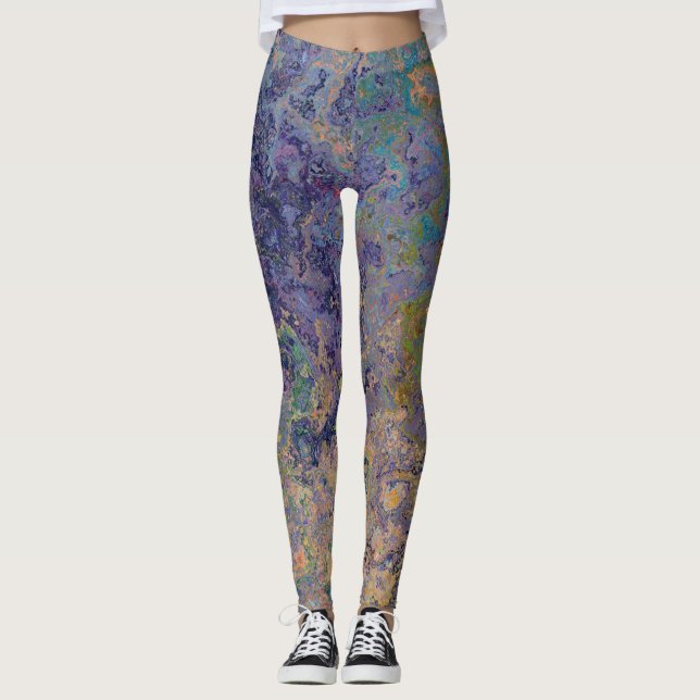 Legging Lucid Dreams Abstrato de Tinta Álcool (Frente)
