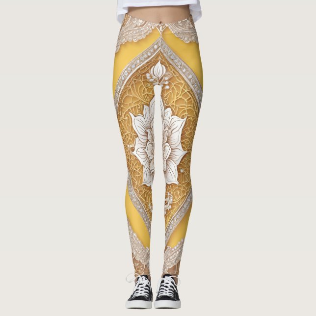Legging Lugar na Arte Amarela (Frente)