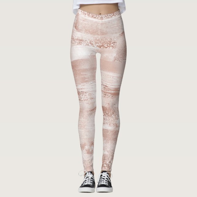 Legging Luminosidade Rosa Esbranquiçada (Frente)