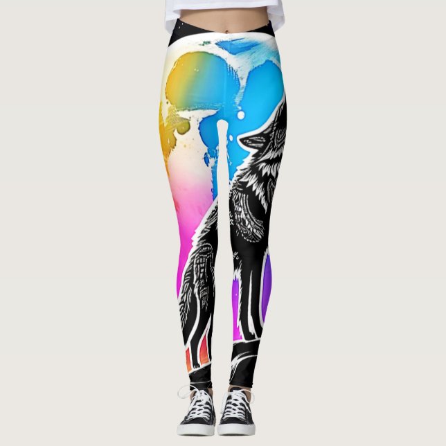 Legging Lunar Wolf Serenade Design (Frente)