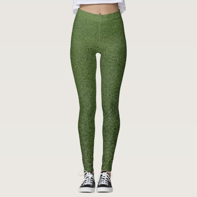 Legging Lush Green Artificial Grass Nature Design | Fresh  (Frente)