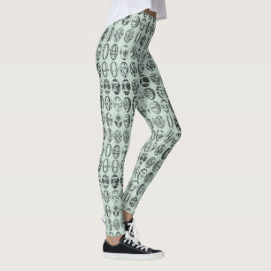 Legging Luz extravagante do teste padrão dos ovos da