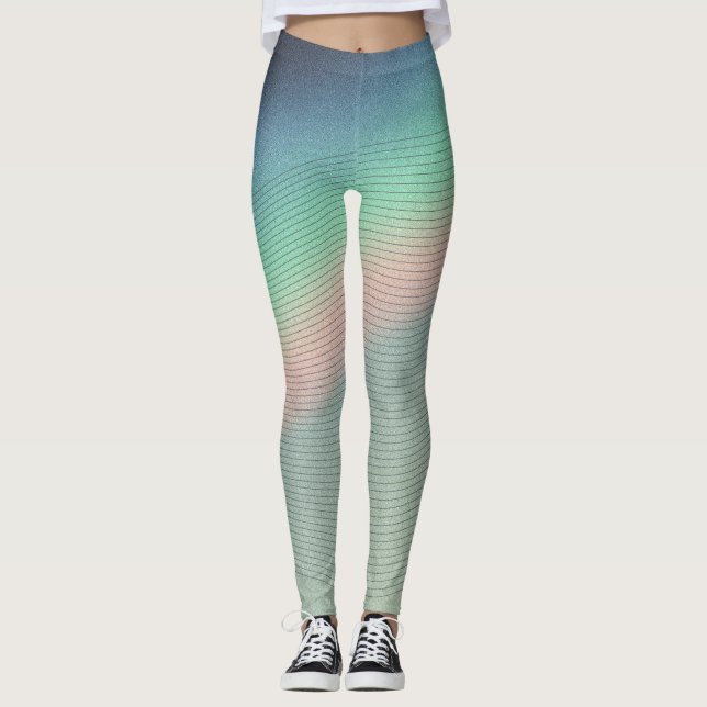 Legging Luz retrô-prrisma: Nostalgia digital (Frente)
