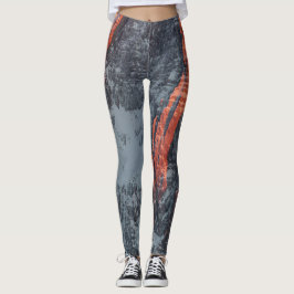 Legging Luz solar nas montanhas de neve