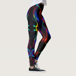 Legging Luzes Abstrato coloridas 4
